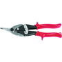 Stanley® 1 3/8" X 10" Proto® Left Cut Aviation Snip With Serrated Blade And Red Vinyl Grip Handle