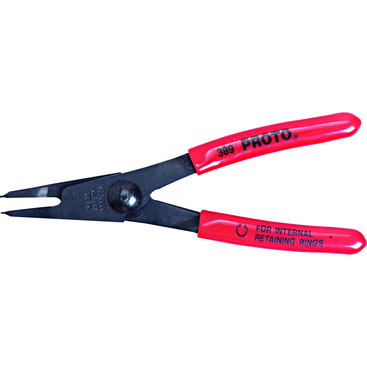 Airgas - S29J390 - Stanley® .025 X 5 3/8 Forged Alloy Steel Proto® Internal  Retaining Ring Plier With Cushioned Grip Handle