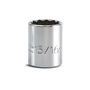 Stanley® 1/2" X 1/2" X 12" Silver Chrome Plated Alloy Steel Proto® Socket