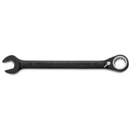 Stanley® 13mm Black Chrome Vanadium Steel Proto® 12 Point Reversible Ratcheting Spline Metric Combination Wrench