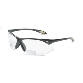 Honeywell Uvex® A900 Readers 2.5 Diopter Black Safety Glasses With Clear Anti-Scratch/Hard Coat Lens