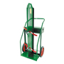 Anthony Welded Products 2 Cylinder Cart With 14" X 1 3/4" Solid Rubber Wheels And Continuous Handle
