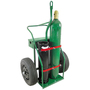 Anthony Welded Products 2 Cylinder Cart With 24" X 6" Auto Pneumatic Wheels And Continuous Handle