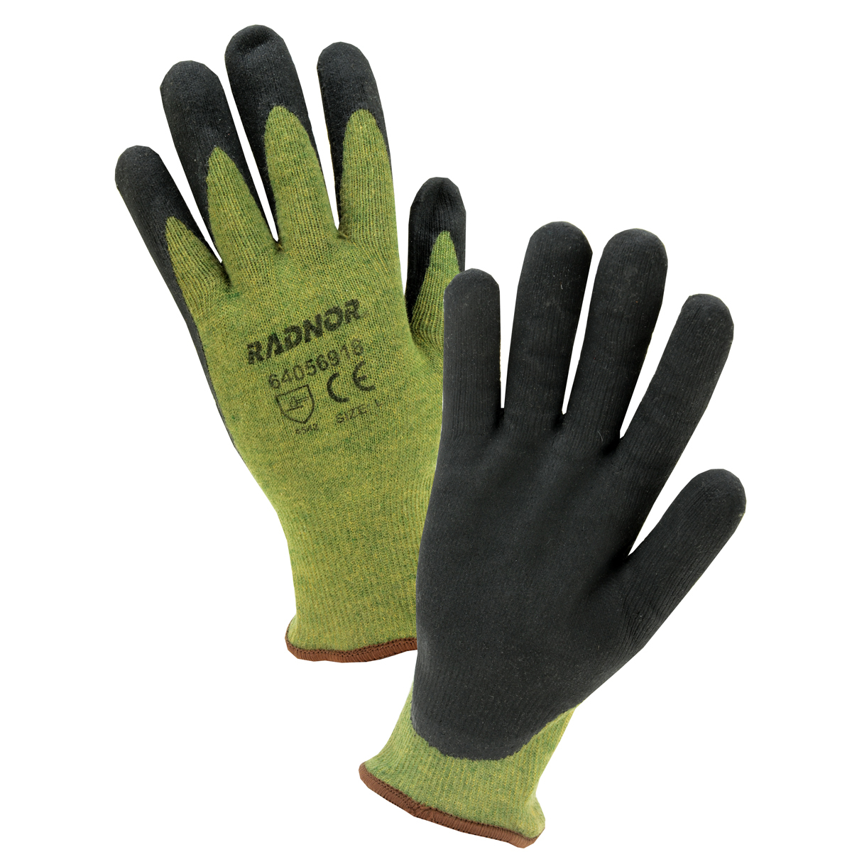 Radnor 64056919 X-Large 13 Gauge Kevlar Brand Fiber, Stainless Steel and Nitrile Palm Coated Cut Resistant Gloves with Knit Wrist, Stainless Steel