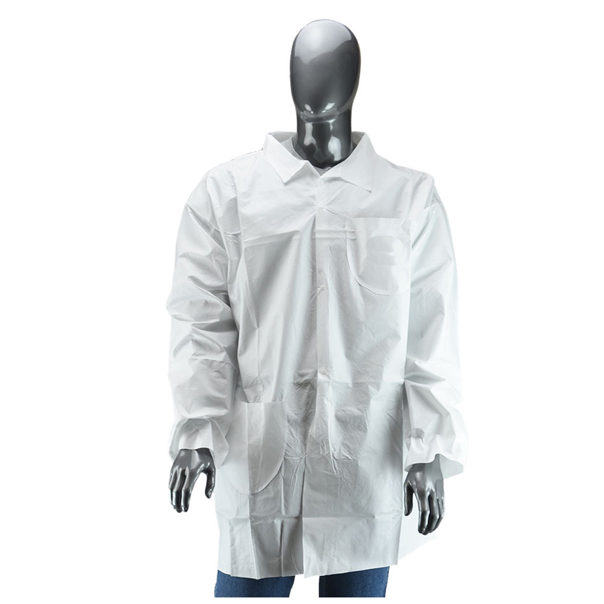 Airgas - RAD64055241 - RADNOR™ 2X White Polypropylene Disposable Lab Coat
