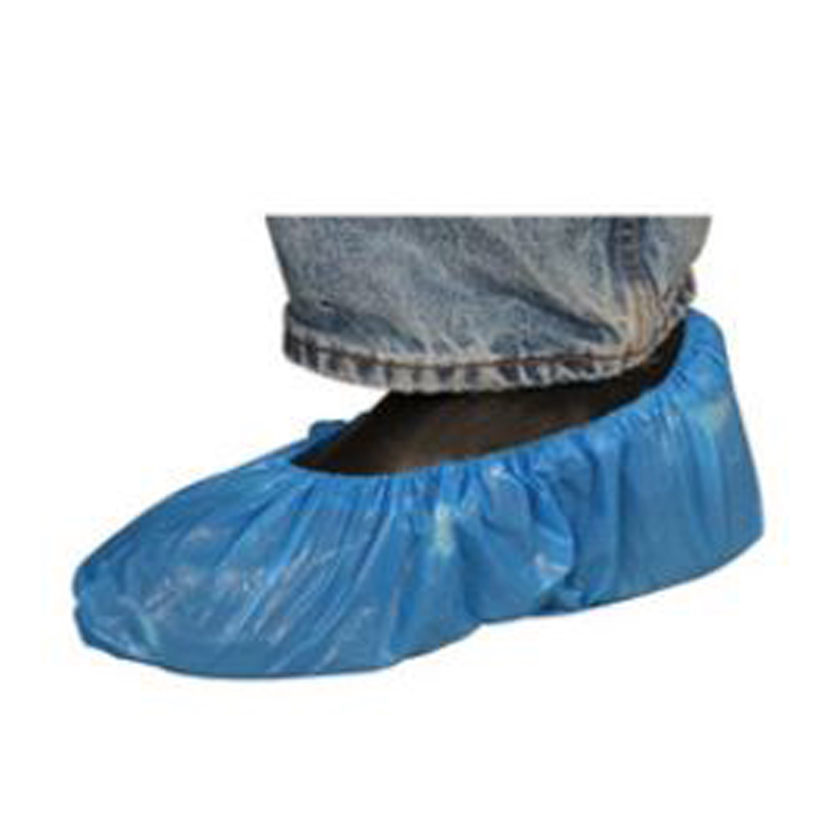 100 Pieces Radnor X-Large Blue Polyethylene Disposable Shoe Covers RAD64055335 