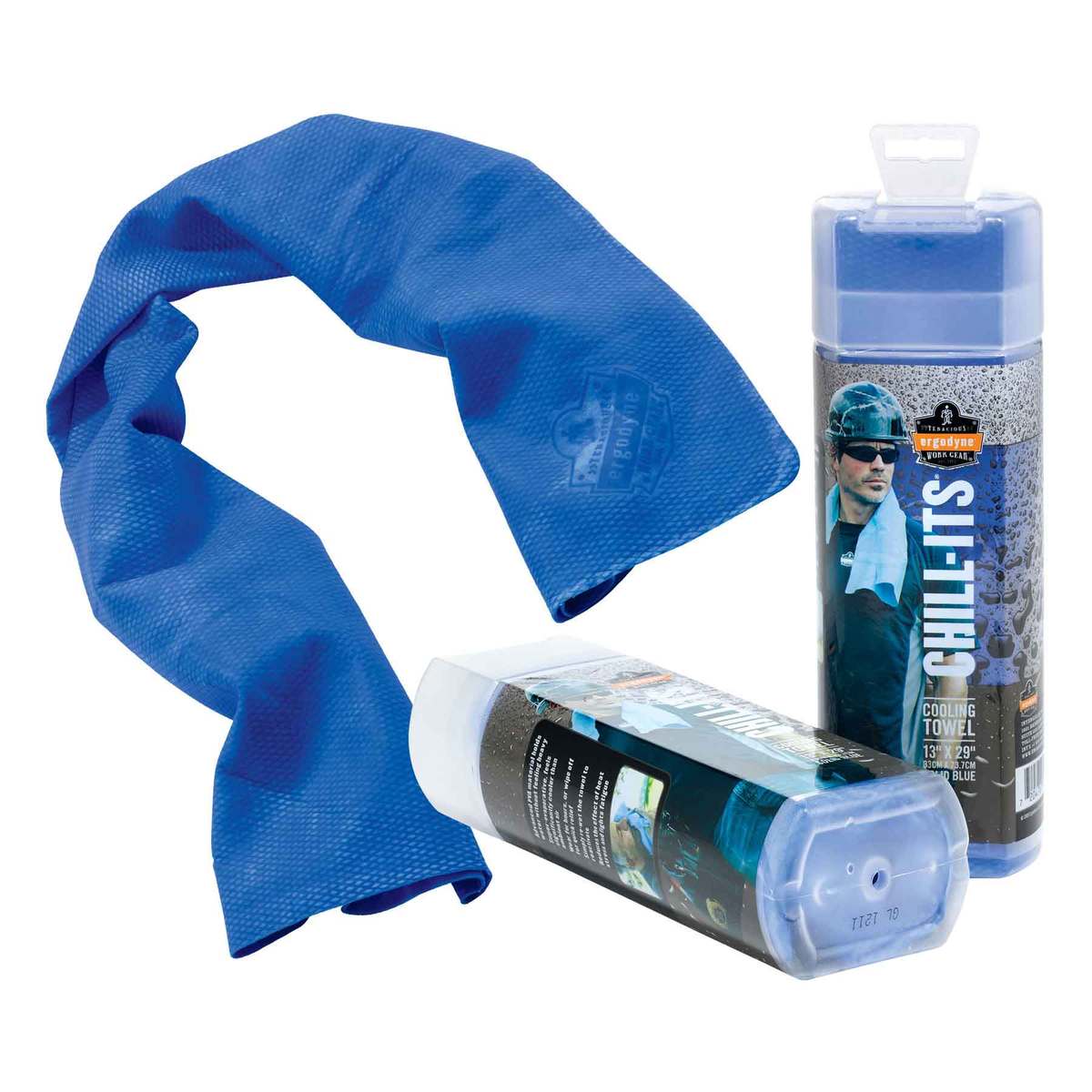 Ergodyne Chill-its 6602 Cooling Towel Blue 13 X 29 for sale online 