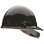 Honeywell Black Fibre-Metal® E-2 SuperEight Thermoplastic Cap Style Hard Hat With Ratchet/8 Point Ratchet Suspension