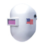Honeywell Pipeliner™ 110WH White Fiberglass Fixed Front Welding Helmet With 2" X 4 1/4" Shade 10 Lens