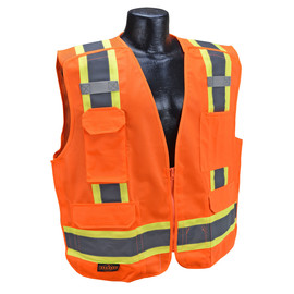 Radians, Inc. 2X Hi-Viz Orange RadWear™ Polyester Mesh/Polyester Tricot Vest