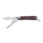 Klein Tools 6 5/8" Silver/Brown Carbon Steel Pocket Knife