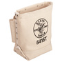 Klein Tools 5" X 9" Beige Canvas Bull-Pin And Bolt Bag With 3" Tunnel Belt