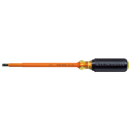 Klein Tools 11 5/16" Silver/Yellow/Black Induction Hardened Steel Screwdriver With High-Dielectric Plastic Handle