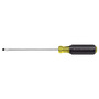 Klein Tools 6 3/4" Silver/Yellow/Black Chrome Plated Steel Cushion-Grip Screwdriver
