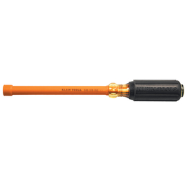 Klein Tools 10 5/16" Silver/Yellow/Black Steel Nut Driver With High-Dielectric Plastic Handle