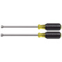 Klein Tools 9 3/4" Silver/Yellow/Black Steel Cushion-Grip Nut Driver