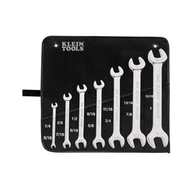 Klein Tools 1/4" - 1" Silver Nickel Chrome Plated Alloy Steel Wrench Set