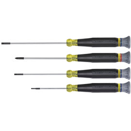 Klein Tools Silver/Yellow/Black Steel Screwdriver Set