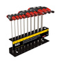 Klein Tools 6" Yellow/Black/Red Steel Journeyman® Hex Key Set