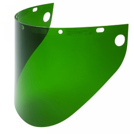 Honeywell Fibre-Metal® 9 3/4" X 19" X .06" Green Propionate Faceshield