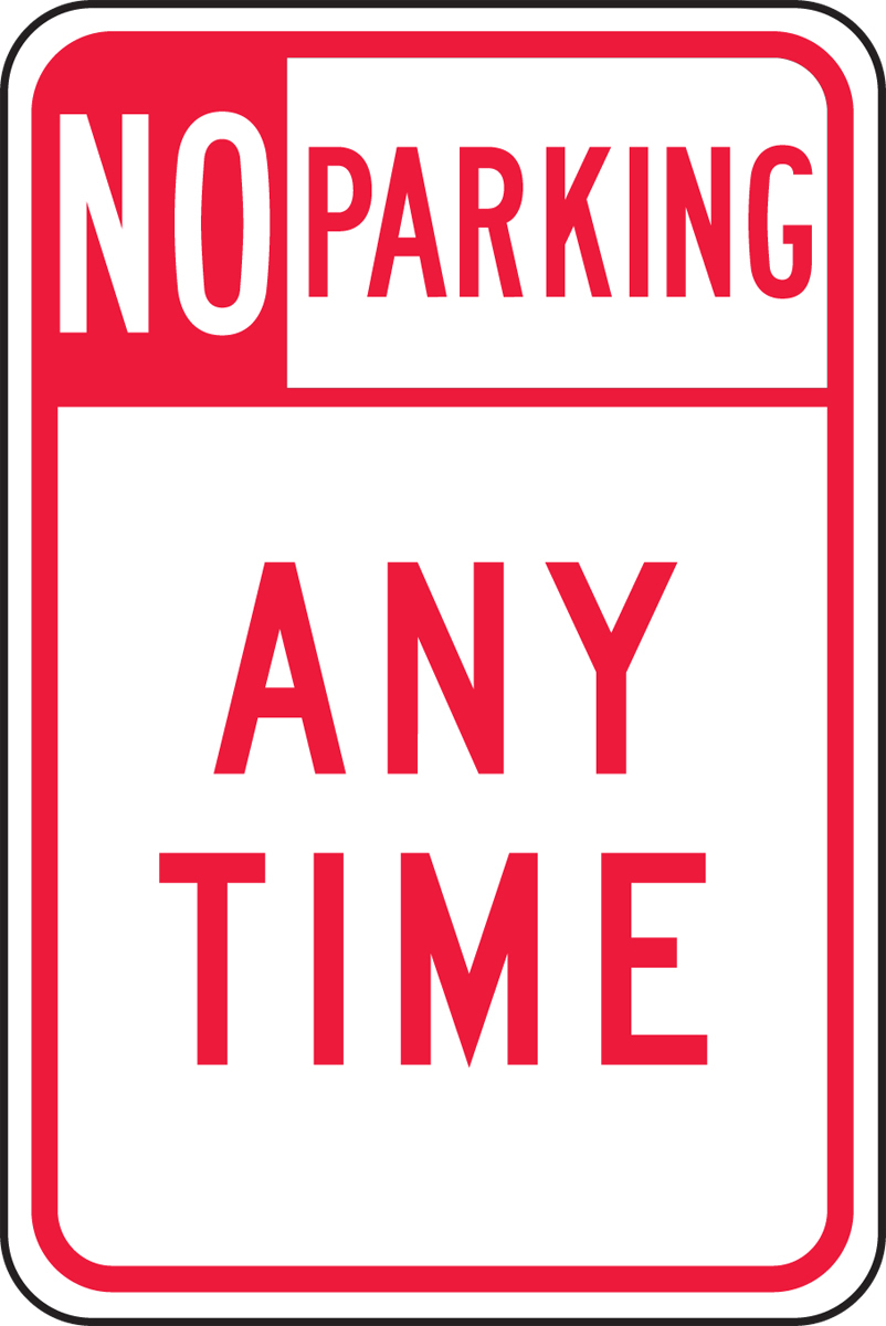 Accuform® FRR012 Traffic Sign, 18 in H x 18 in W, White on Red, Post Mount,  Engineer Grade Reflective Aluminum