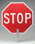 Accuform Signs® 18" X 28" White/Red Hard Board/Wood Parking And Traffic Sign "STOP/STOP"
