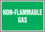 Accuform Signs® 7" X 10" White/Green Dura-Plastic Safety Sign "NON-FLAMMABLE GAS"