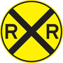Accuform Signs® 30" Black/Yellow Engineer Grade Reflective Aluminum Parking And Traffic Sign "RXR"
