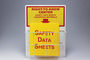 Accuform Signs® 20" X 15" Yellow/Red Aluminum Safety Sign "RIGHT-TO-KNOW CENTER SAFETY DATA SHEETS HAZARDOUS MATERIALS"