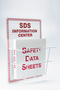 Accuform Signs® 20" X 15" Red/White Aluminum Safety Sign "SDS Information Center"
