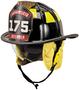 MSA Black Deluxe Leather Cairns® 1010 Fire Helmet