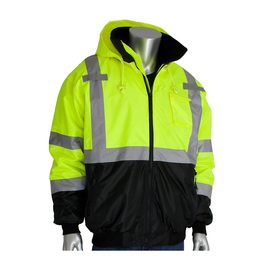 Protective Industrial Products 3X Hi-Viz Yellow And Black Polyester/Fleece Jacket