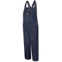 Red Kap® 36" X 32" Blue Cotton Overalls With Traditional Buttonfly Closure