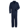 Red Kap® Medium/Regular Navy 65% Polyester/35% Combed Cotton Coveralls With Zipper Closure