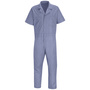 Red Kap® Small/Regular Medium Blue 5 Ounce 65% Polyester/35% Combed Cotton Coveralls With Zipper Closure