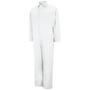 Red Kap® 56"/Regular White 7.25 Ounce Coveralls With Zipper Closure