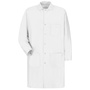 Red Kap® Medium/Regular White 94% Texturized Polyester /6% Carbon Suffused Nylon Lab Coat With Gripper Closure
