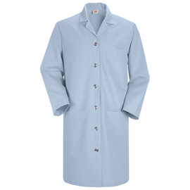 Red Kap® Medium/Regular Light Blue 5 Ounce 80% Polyester/20% Combed Cotton Lab Coat With Button Closure