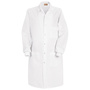Red Kap® Large/Regular White 80% Polyester/20% Combed Cotton Lab Coat With Gripper Closure