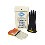 National Safety Apparel Size 9 Black ArcGuard® Rubber/Leather Class 2 Linesmen Glove Kit