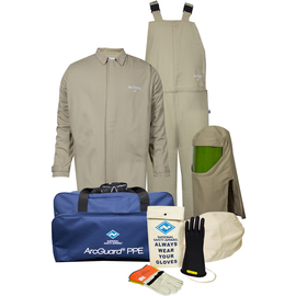 National Safety Apparel 2X Tan FR Cotton/Nylon Flame Resistant Arc Flash Personal Protective Equipment Kit