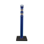Cortina Safety Products 45" Blue HDPE And Recycled Rubber EZ Grab Delineator Post
