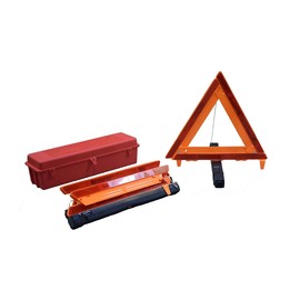 Cortina Safety Products Orange/White Acrylic, ABS And Polypropylene Warning Triangle