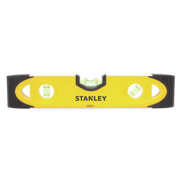 Stanley® Aluminum Shock Resistant High Impact Magnetic Torpedo Level