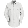 Bulwark Medium/Regular White Red Kap® 4.25 Ounce 65% Polyester/35% Cotton Long Sleeve Shirt With Button Closure