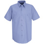 Red Kap® Large Light Blue 4.25 Ounce Polyester/Cotton Shirt With Button Closure
