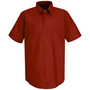 Bulwark Medium Red Red Kap® 4.25 Ounce 65% Polyester/35% Cotton Short Sleeve Shirt With Button Closure
