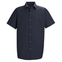 Bulwark 3X Navy Red Kap® 4.25 Ounce 65% Polyester/35% Cotton Short Sleeve Shirt With Gripper Closure