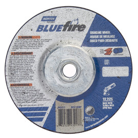 Norton® 5" X 1/4" X 5/8" - 11 BlueFire® Extra Coarse Grit Zirconia Alumina Type 27 Depressed Center Grinding Wheel