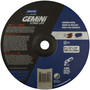 Norton® 9" X 1/4" X 7/8" Gemini® Extra Coarse Grit Aluminum Oxide Type 27 Depressed Center Grinding Wheel